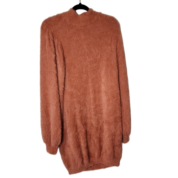 FASHION NOVA plus size sweater dress 1X fall fashion orange rust color curvy - Picture 7 of 8